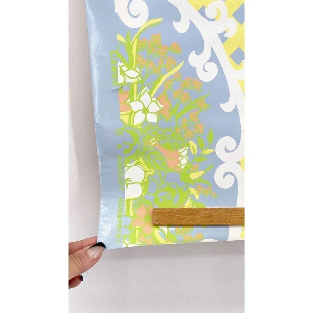 Vintage Mid Century Wallpaper 29" x 28" 1 Roll Panel MCM Mod Floral Bouquet 60s - Picture 3 of 8
